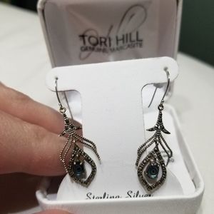 Tories Hill Marcasite and Abalone earrings